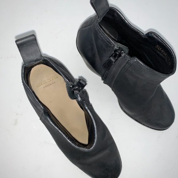 Cole Haan Grand OS “Cheney” Black Leather Boot 5B - Picture 2 of 8